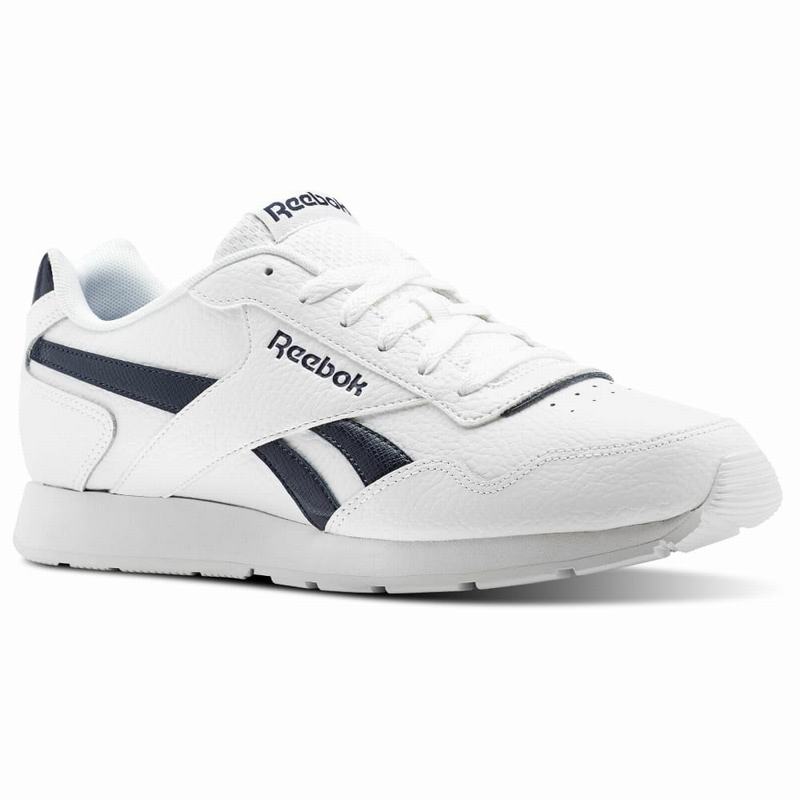 Reebok Royal Glide Bežecké Tenisky Panske - Biele/Námornícka Modrá RB2518TP